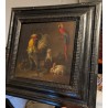 Tableau \"Basse-cour\" Ecole flammande