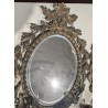Paire d'appliques miroir ovales en bronze