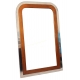 Miroir Montaigne en inox et bois