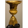 "Egyptian" candlestick in burnished and gilded bronze at  Moinat SA  - Antiques and home décor