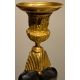 Chandelier "Egyptien" en bronze bruni et doré