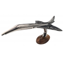 Concorde en aluminium et bois