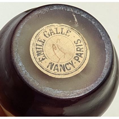 Campanules single-flower vase, signed GALLÉ