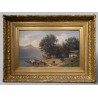 Tableau \"Lac des 4 cantons\" par GIRARDET