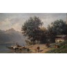 Tableau \"Lac des 4 cantons\" par GIRARDET