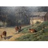 Tableau \"Lac des 4 cantons\" par GIRARDET