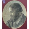Pastel "Autoportrait" signé ANKER