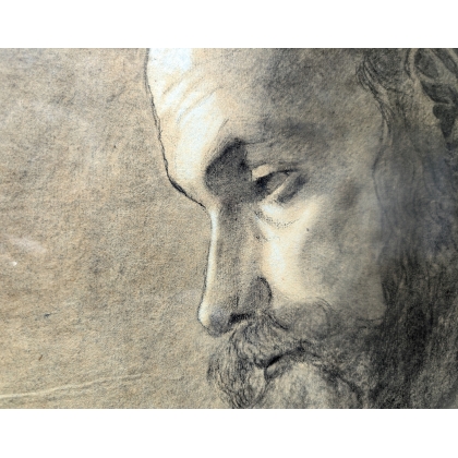 Pastel "Autoportrait" signé ANKER