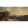 Tableau \"A Fréjus\" signé F. DIDAY