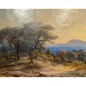 Tableau \"A Fréjus\" signé F. DIDAY