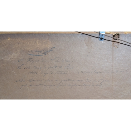 Tableau \"A Fréjus\" signé F. DIDAY