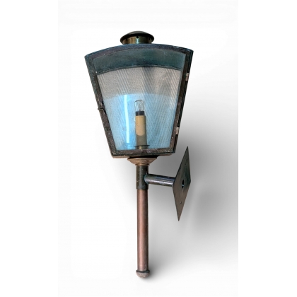Copper and brass lantern