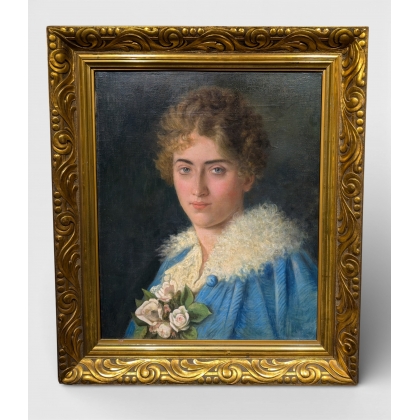 Tableau \"Portait de femme\" signé ?