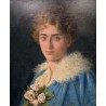 Tableau \"Portait de femme\" signé ?