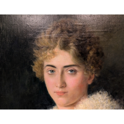 Tableau \"Portait de femme\" signé ?