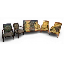 Salon Empire en acajou