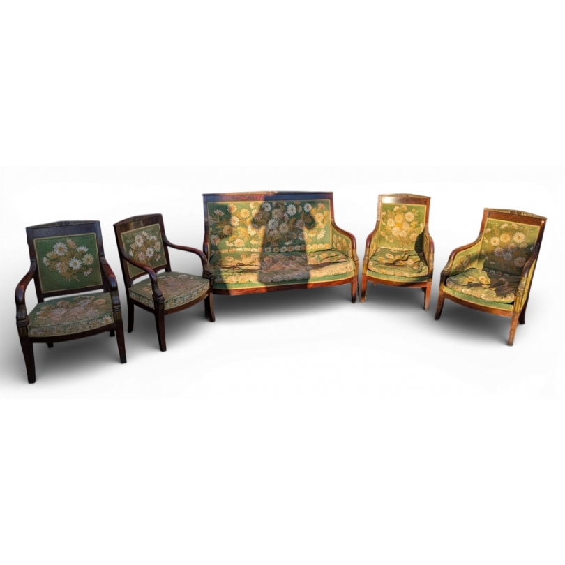 Salon Empire en acajou