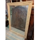 Miroir en bois doré cannelé