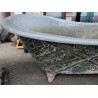 Empire-style bath made from sheet metal with a faux marble finish