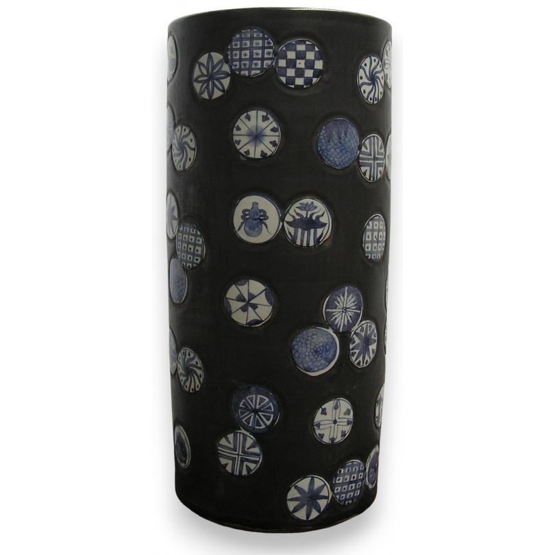Black porcelain umbrella stand by Moinat SA – Antiques and home décor