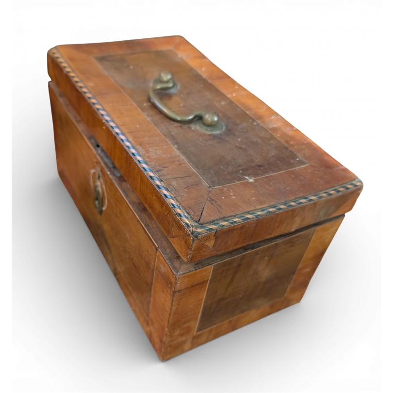 Coffret à thé en bois de rose marqueté