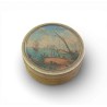 Round ivory box, ‘Miniature Port’