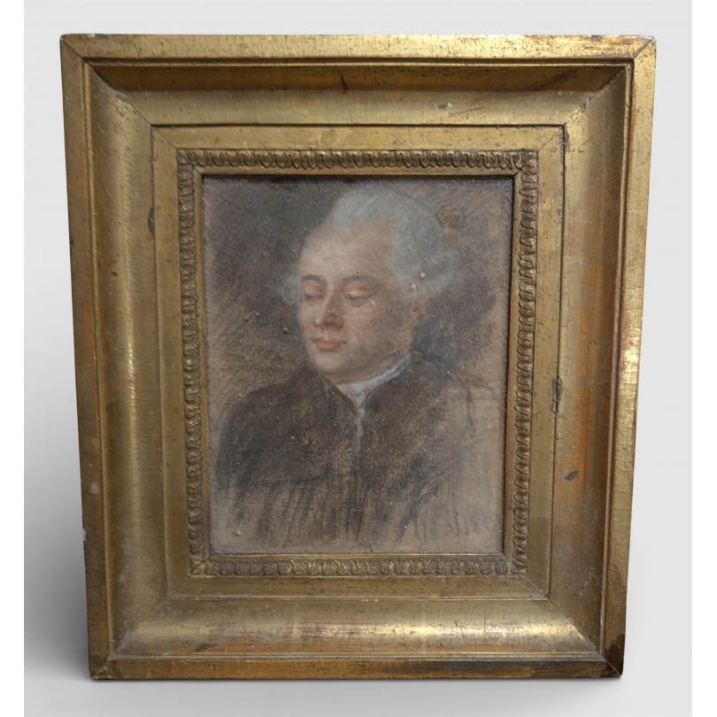 Pastel "Autoportait" par Jean HUBER