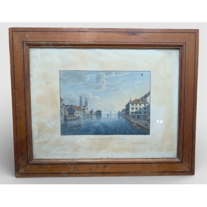 Engraving ‘Zurich’ by BRAUN