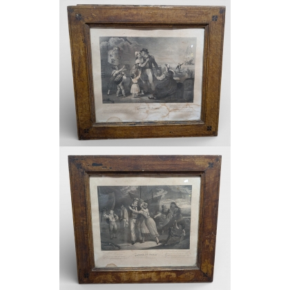 Paire de gravures "Marin"