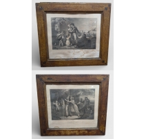 Paire de gravures "Marin"