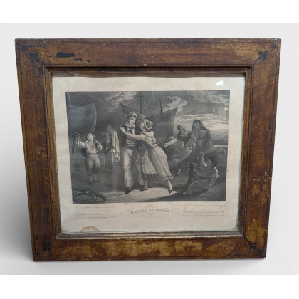 Paire de gravures "Marin"
