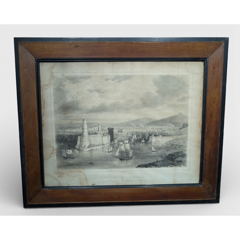 Gravure "Marseille" par TURGIS