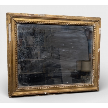 Miroir rectangulaire doré
