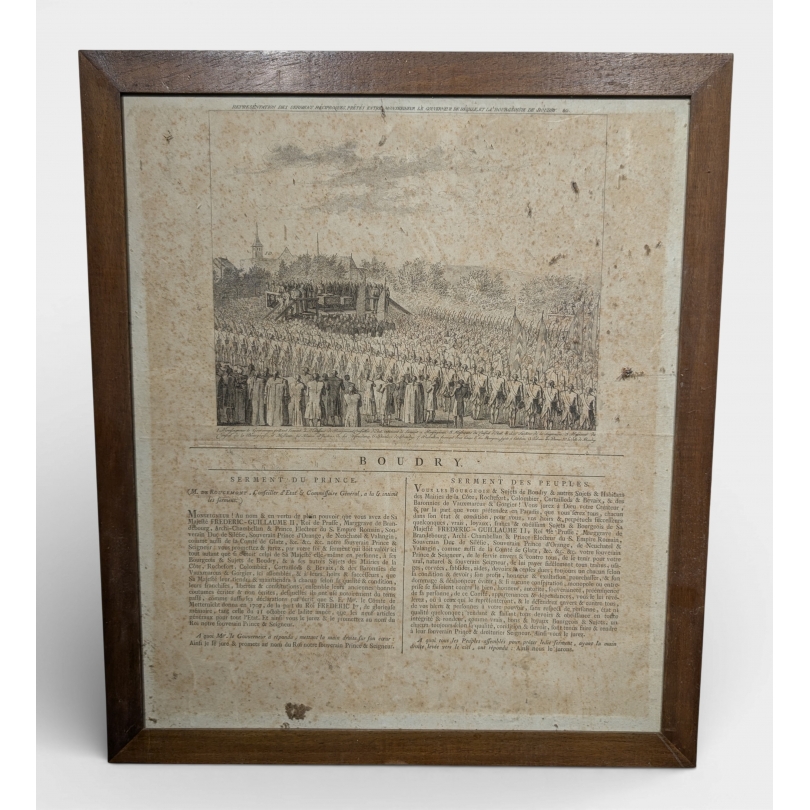 Gravure "Boudry" par GIRARDET