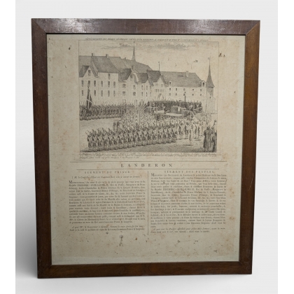 Gravure "Landeron" par GIRARDET