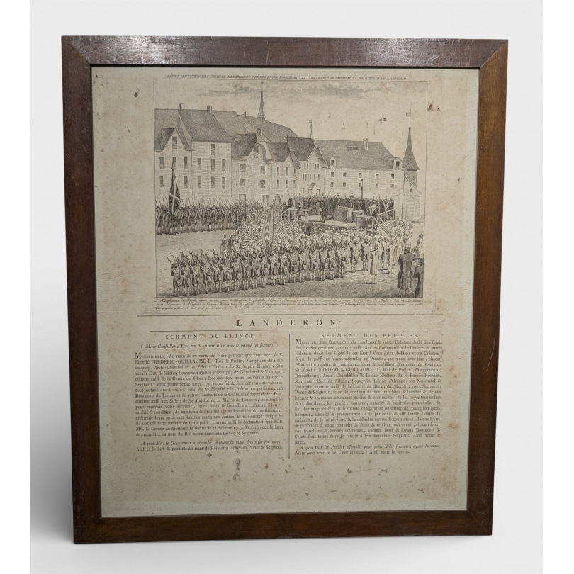 Gravure "Landeron" par GIRARDET