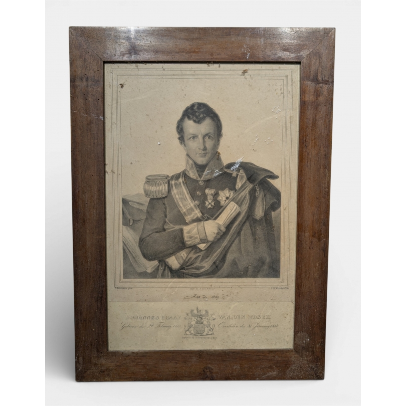 Engraving ‘Van den Bosch’ by KRUSEMAN