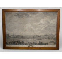 Gravure "Rouen" par COCHIN