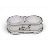 Salière double en porcelaine tendre