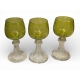 Lot de 3 verres à vin décor vigne