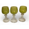 Lot de 3 verres à vin décor vigne