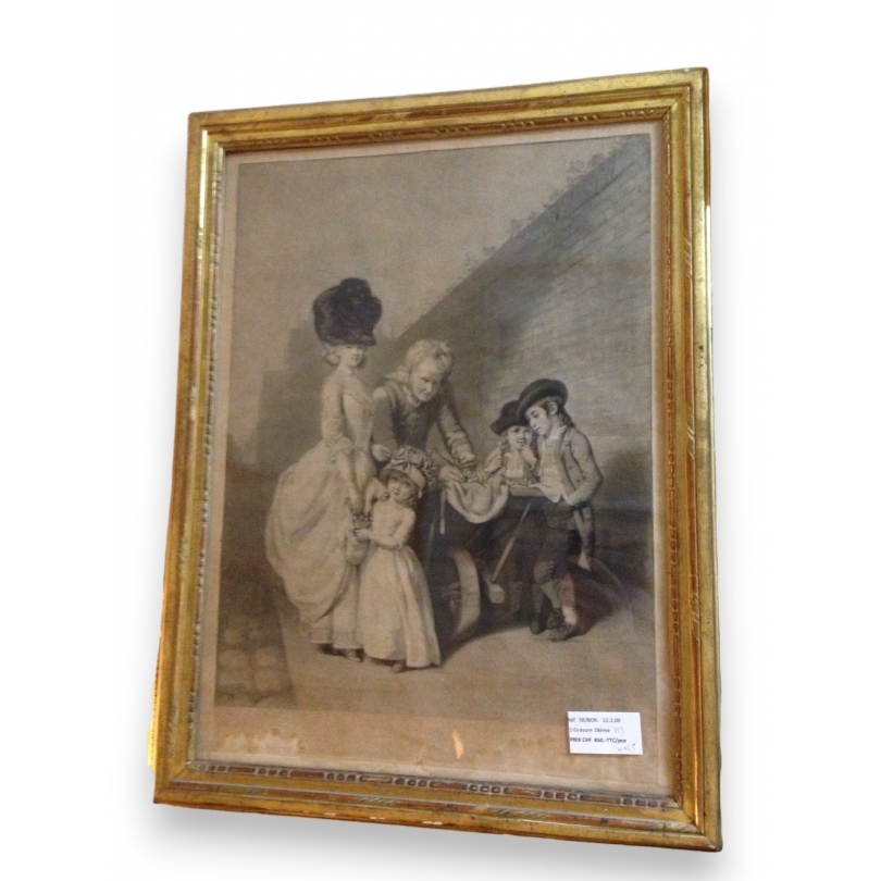 Radierung „The Fruit Baron“ von Moinat SA – Antiquitäten und Dekoration – Radierungen, Lithografien