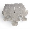 Set of 17 Trianon wine glasses