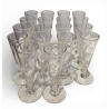 Lot de 18 flutes à champagne
