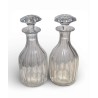 Paire de carafes en cristal