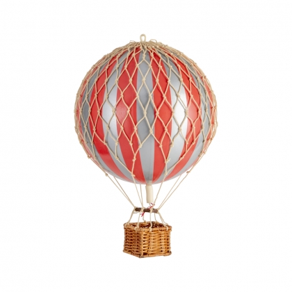 Montgolfière Rouge et argentée, moyenne