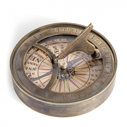 Compass and Sundial, 18th-century model at  Moinat SA  - Antiques and decorative items