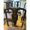 Suite de 10 chaises et 2 fauteuils bois laqué
