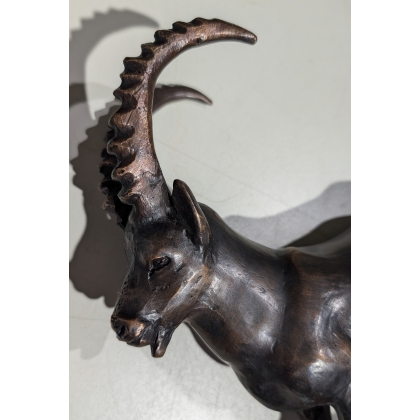Bronze "Bouquetin des alpes" signé GICÉ 95