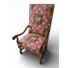 Fauteuil Louis XIV os de mouton
